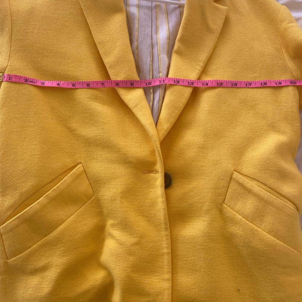 Zara Basic Yellow Blazer - image 4